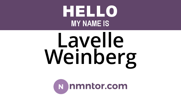 Lavelle Weinberg
