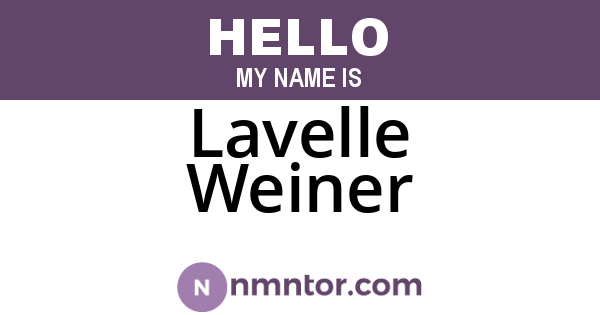 Lavelle Weiner