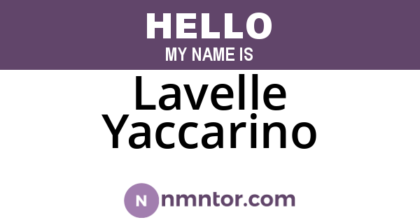 Lavelle Yaccarino