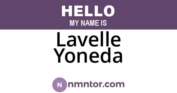 Lavelle Yoneda