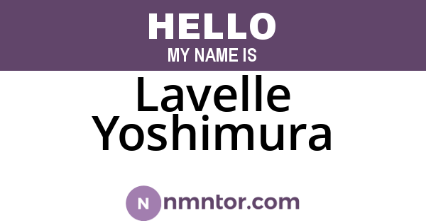 Lavelle Yoshimura