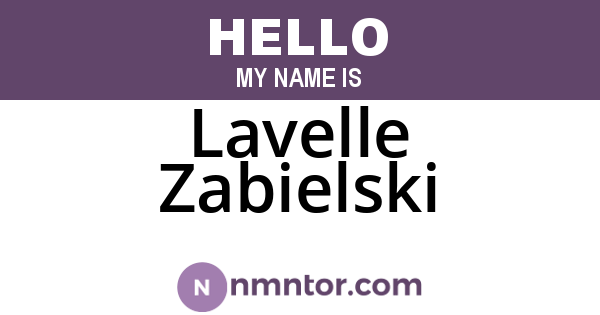 Lavelle Zabielski