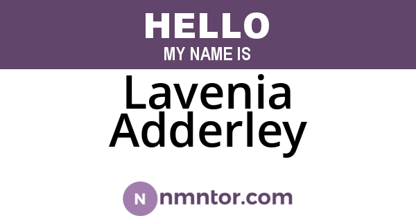 Lavenia Adderley