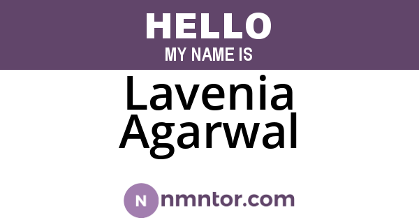 Lavenia Agarwal
