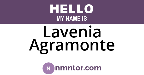 Lavenia Agramonte