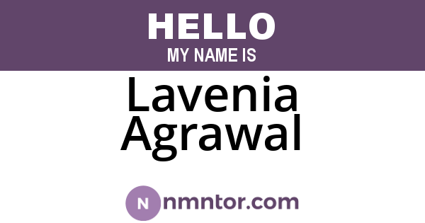 Lavenia Agrawal
