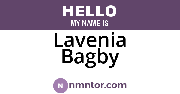 Lavenia Bagby