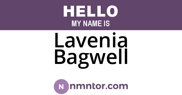 Lavenia Bagwell