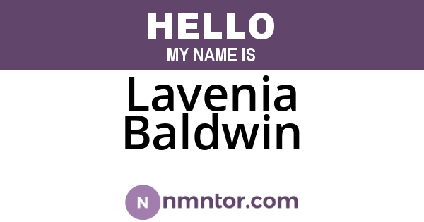 Lavenia Baldwin