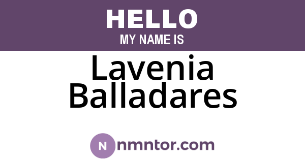 Lavenia Balladares
