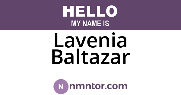 Lavenia Baltazar
