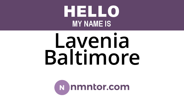 Lavenia Baltimore