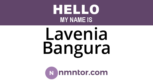 Lavenia Bangura