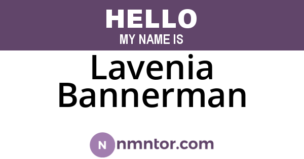 Lavenia Bannerman