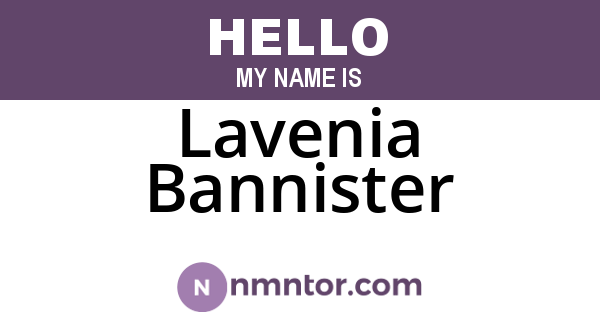 Lavenia Bannister