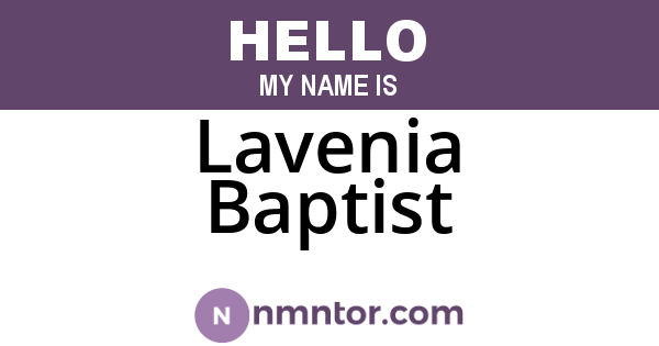 Lavenia Baptist