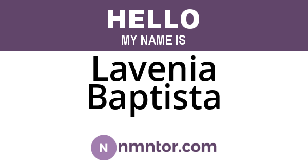 Lavenia Baptista