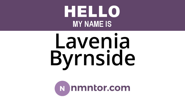 Lavenia Byrnside