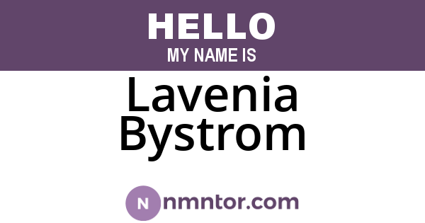 Lavenia Bystrom