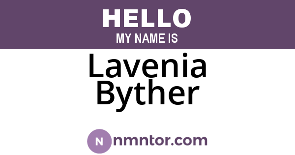 Lavenia Byther