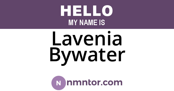 Lavenia Bywater