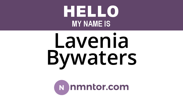 Lavenia Bywaters