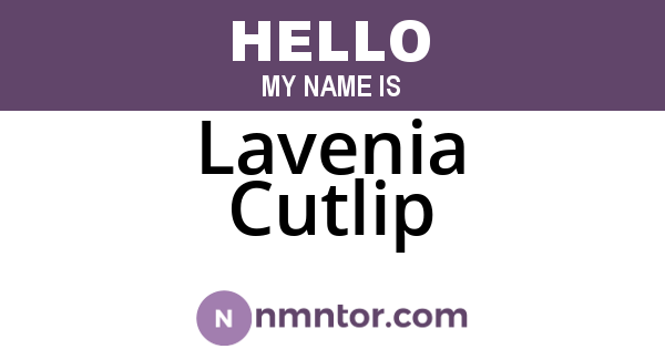 Lavenia Cutlip