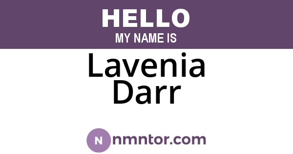 Lavenia Darr