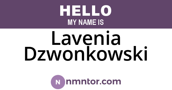 Lavenia Dzwonkowski