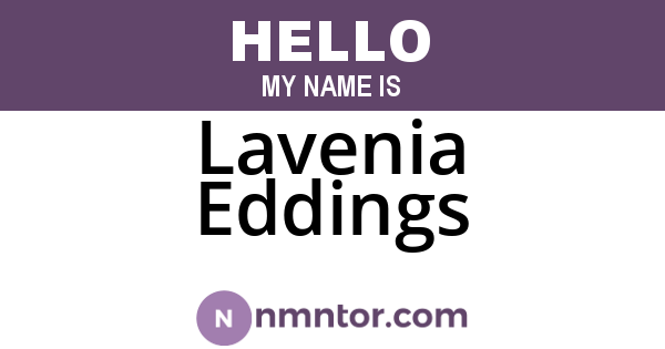 Lavenia Eddings
