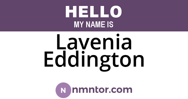 Lavenia Eddington