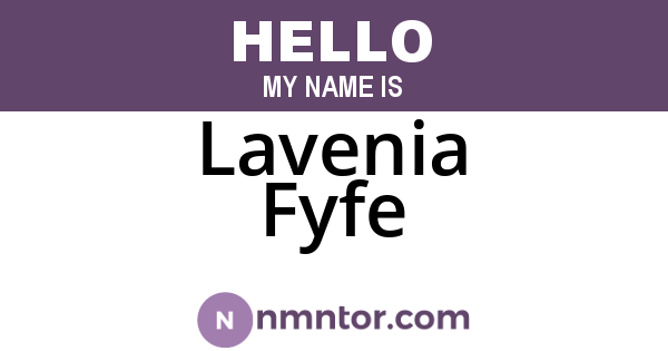 Lavenia Fyfe
