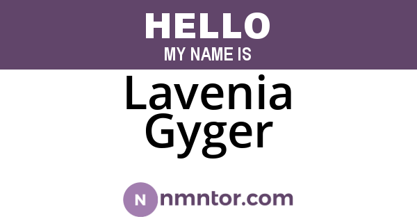 Lavenia Gyger