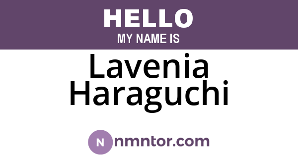 Lavenia Haraguchi