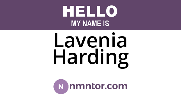Lavenia Harding