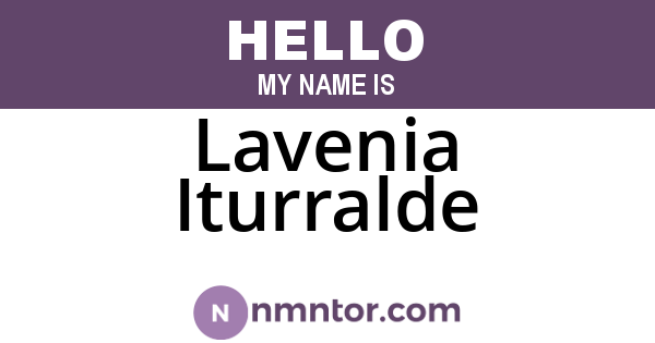 Lavenia Iturralde