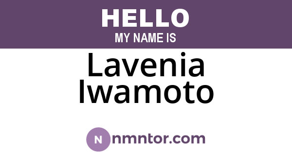 Lavenia Iwamoto