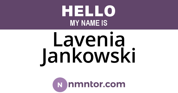 Lavenia Jankowski