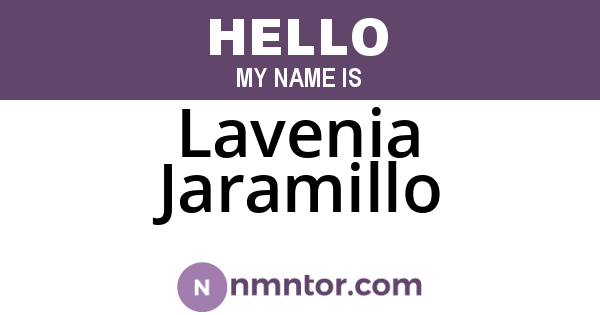 Lavenia Jaramillo