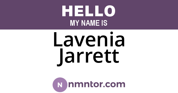 Lavenia Jarrett