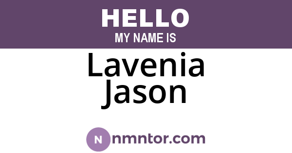 Lavenia Jason