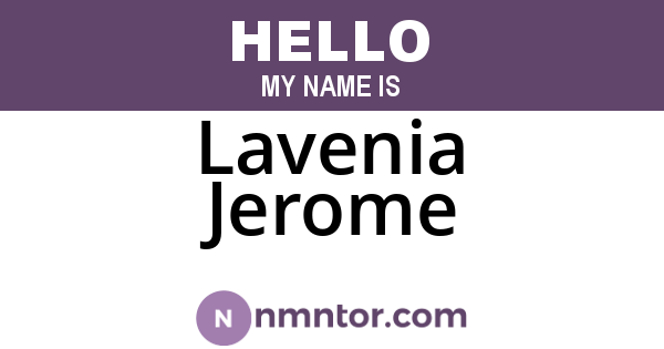 Lavenia Jerome
