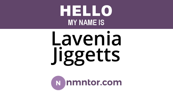 Lavenia Jiggetts