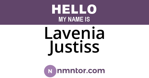 Lavenia Justiss