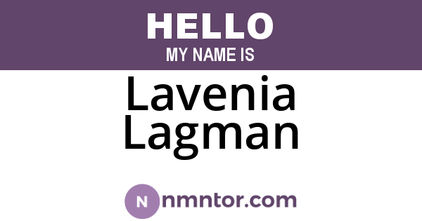 Lavenia Lagman