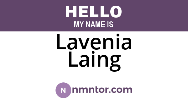 Lavenia Laing