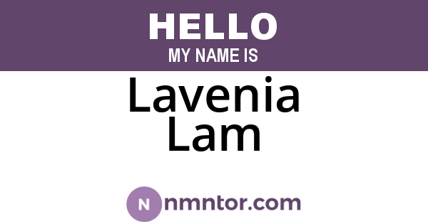 Lavenia Lam