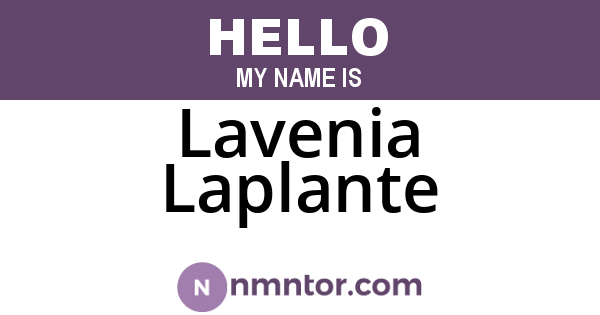 Lavenia Laplante