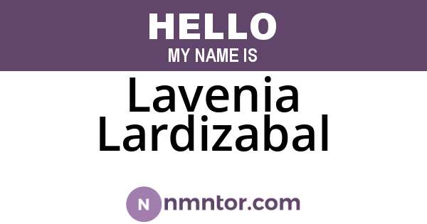 Lavenia Lardizabal