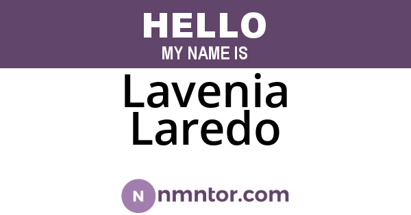 Lavenia Laredo
